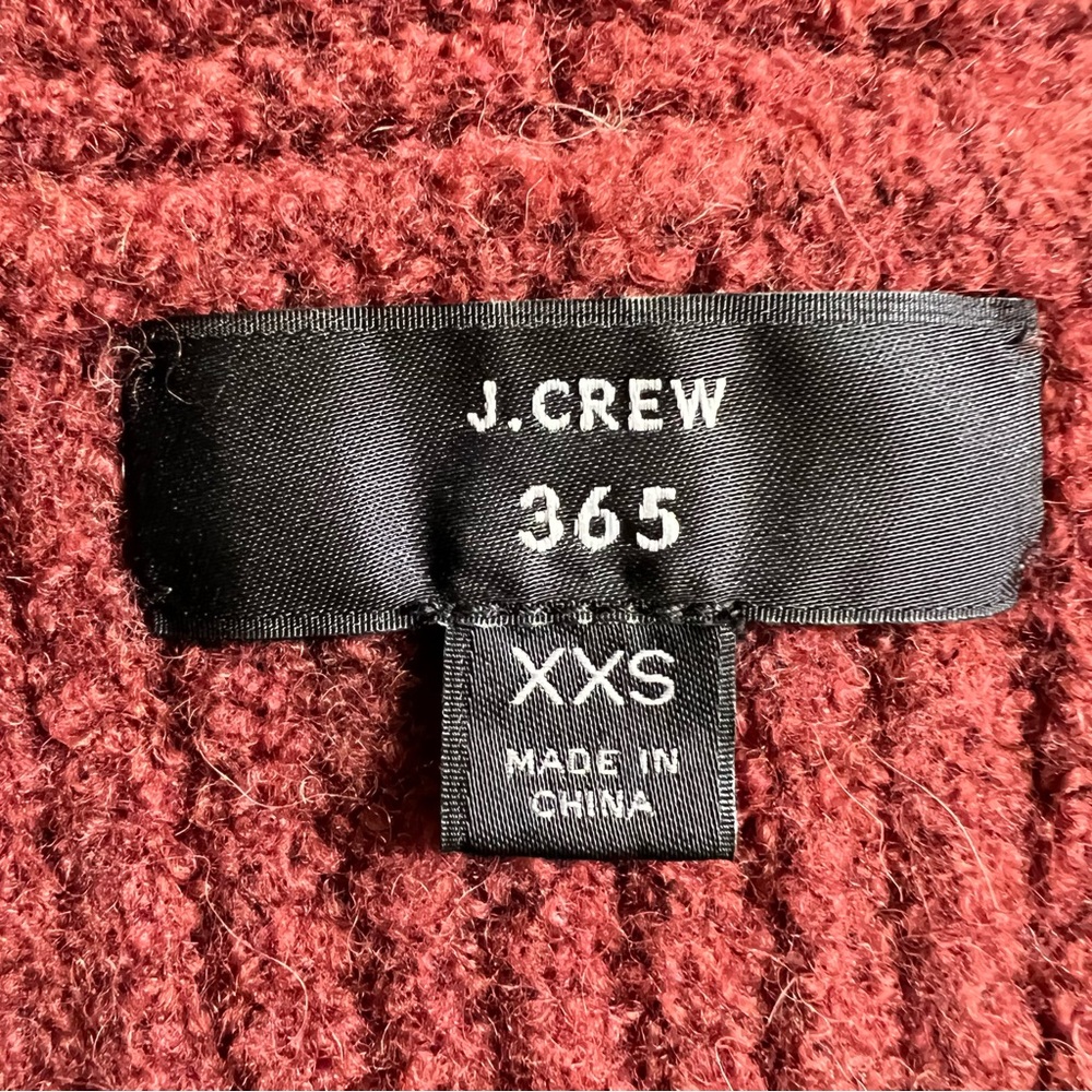 J.Crew 365 Maroon Shawl Pullover V.
Neck Sweater size XXS - Picture 7 of 10